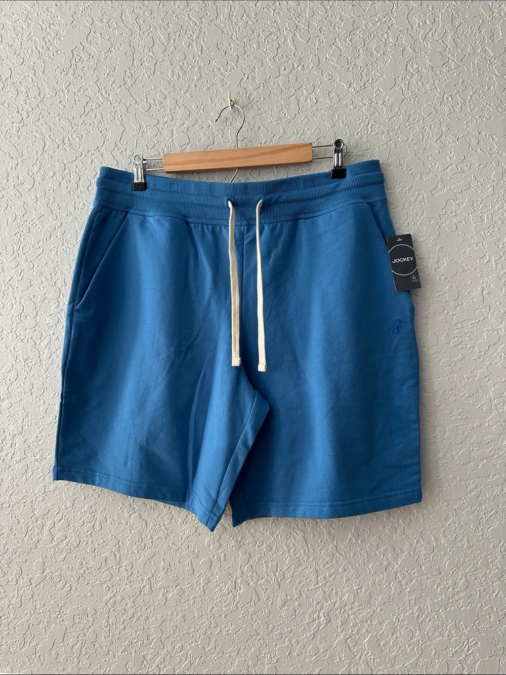 Jockey Blue Casual Drawstring Shorts with White Cord